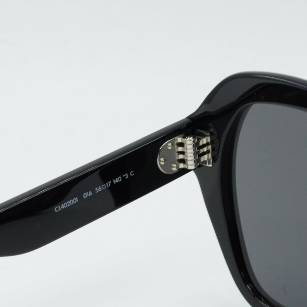NEW CELINE CL40200I 01A SHINY BLACK /DARK GREY SUNGLASSES - Picture 7 of 11